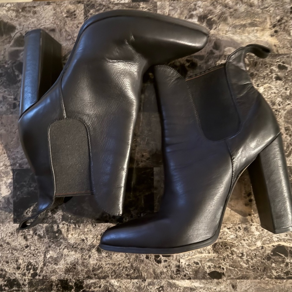 Steve Madden Black Heeled Booties